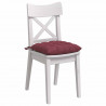 Poduszki na siedziska 4 pcs Czerwone wino 40 x 40 x 6 cm