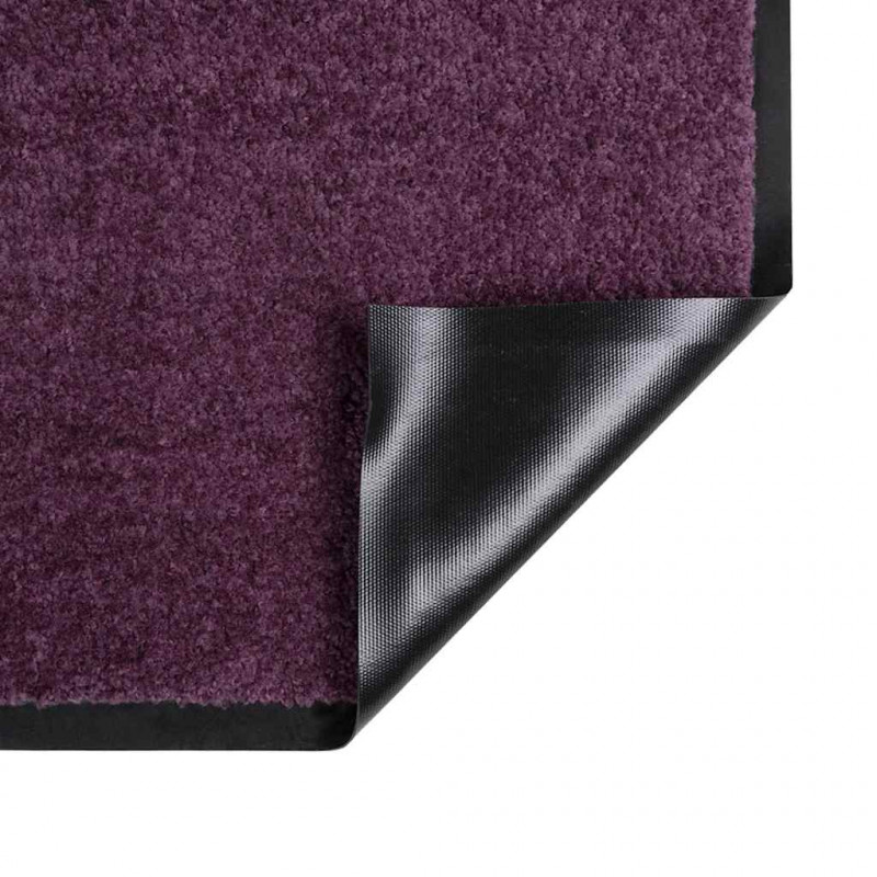 Dywanik drzwiowy Bordowy 60 x 40 x 1.2 cm Tkanina Teddy