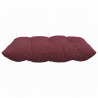 Poduszki na siedziska 4 pcs Czerwone wino 40 x 40 x 6 cm