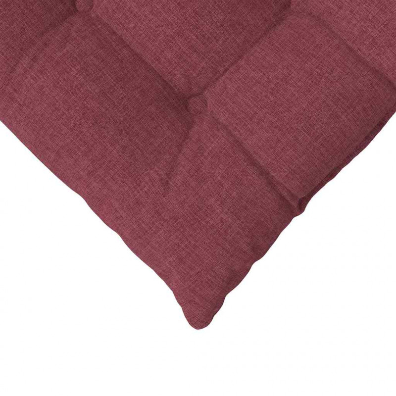 Poduszki na siedziska 4 pcs Czerwone wino 40 x 40 x 6 cm