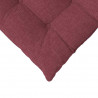 Poduszki na siedziska 4 pcs Czerwone wino 40 x 40 x 6 cm