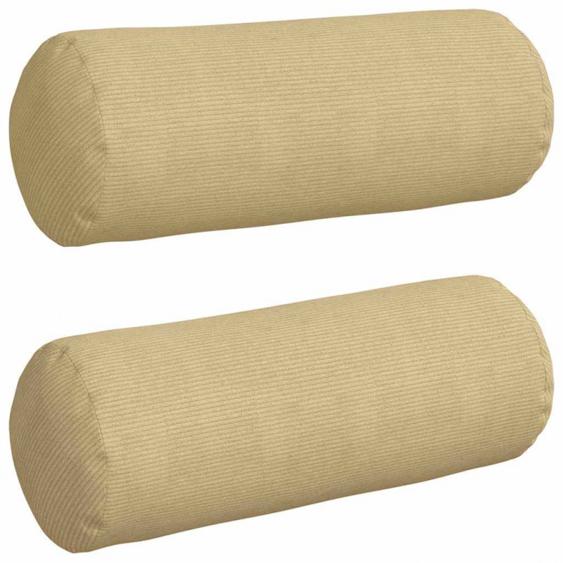 Poduszki Wałkowe 2 pcs Szary zielony Ø 25 x 70 cm