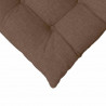 Poduszki na siedziska 4 pcs Brązowy 40 x 40 x 6 cm tkanina