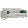 Poduszki Wałkowe 2 pcs Ciemna zieleń Ø 25 x 70 cm