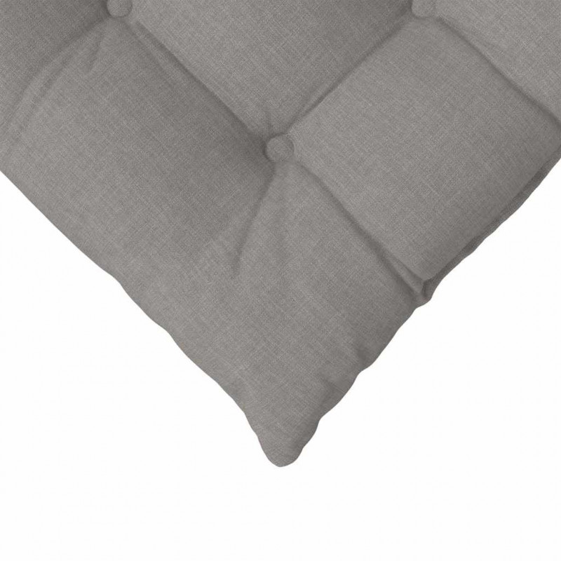 Poduszki na siedziska 4 pcs Ciemnoszary 40 x 40 x 6 cm tkanina