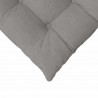 Poduszki na siedziska 4 pcs Ciemnoszary 40 x 40 x 6 cm tkanina