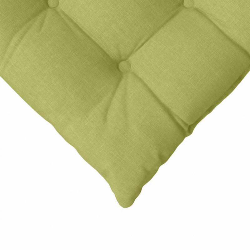 Poduszki na siedziska 4 pcs Jasnozielony 40 x 40 x 6 cm tkanina
