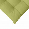 Poduszki na siedziska 4 pcs Jasnozielony 40 x 40 x 6 cm tkanina