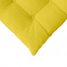 Poduszki na siedziska 4 pcs Jasnożółty 40 x 40 x 6 cm tkanina