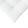Poduszki na siedziska 4 pcs Biały 40 x 40 x 6 cm tkanina