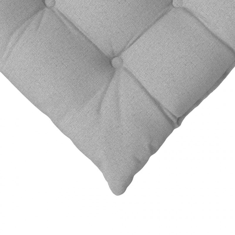 Poduszki na siedziska 4 pcs Szary chmur 40 x 40 x 6 cm tkanina