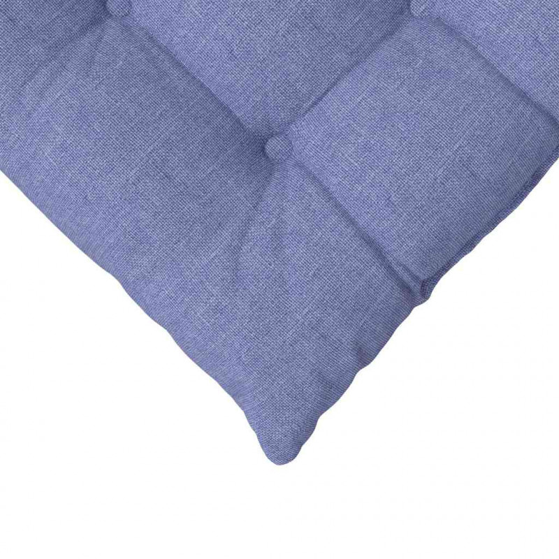 Poduszki na siedziska 4 pcs Niebieski dżins 40 x 40 x 6 cm