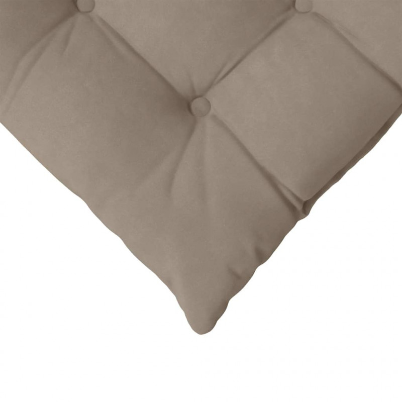 Poduszki na siedziska 4 pcs Ciemnoszary 40 x 40 x 6 cm