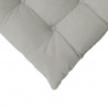 Poduszki na siedziska 4 pcs Jasnoszary 40 x 40 x 6 cm