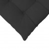 Poduszki na siedziska 4 pcs Czarny 40 x 40 x 6 cm Mikrofibra