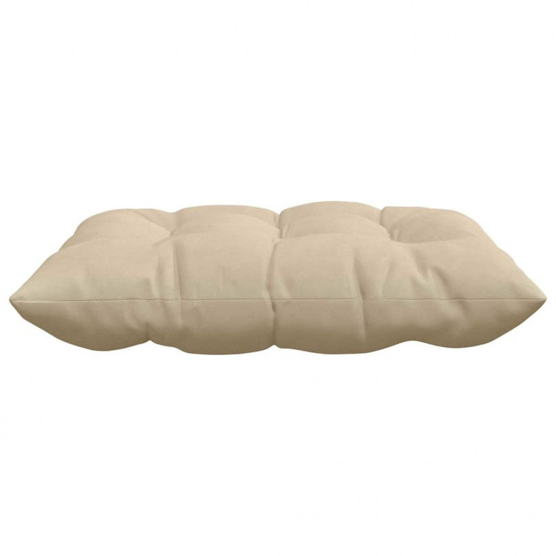 Poduszki na siedziska 4 pcs Kremowy 40 x 40 x 6 cm Mikrofibra