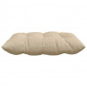 Poduszki na siedziska 4 pcs Kremowy 40 x 40 x 6 cm Mikrofibra