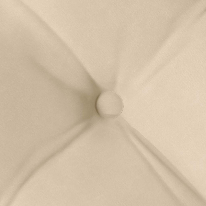 Poduszki na siedziska 4 pcs Kremowy 40 x 40 x 6 cm Mikrofibra