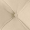Poduszki na siedziska 4 pcs Kremowy 40 x 40 x 6 cm Mikrofibra
