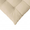 Poduszki na siedziska 4 pcs Kremowy 40 x 40 x 6 cm Mikrofibra