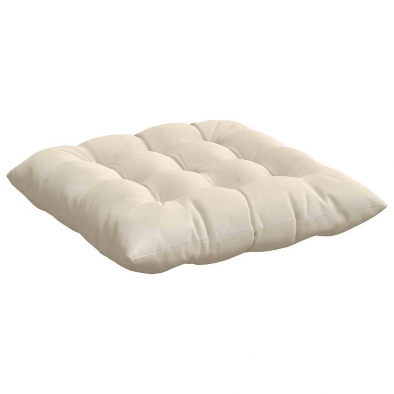 Poduszki na siedziska 4 pcs Beżowy 40 x 40 x 6 cm Mikrofibra