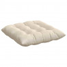 Poduszki na siedziska 4 pcs Beżowy 40 x 40 x 6 cm Mikrofibra