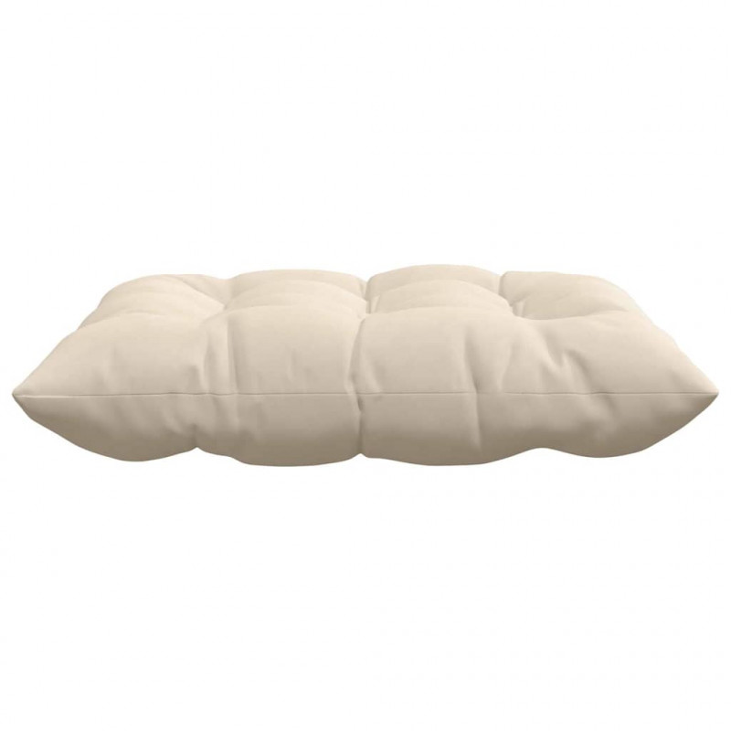 Poduszki na siedziska 4 pcs Beżowy 40 x 40 x 6 cm Mikrofibra