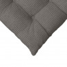 Poduszki na siedziska 4 pcs Jasnoszary 40 x 40 x 6 cm
