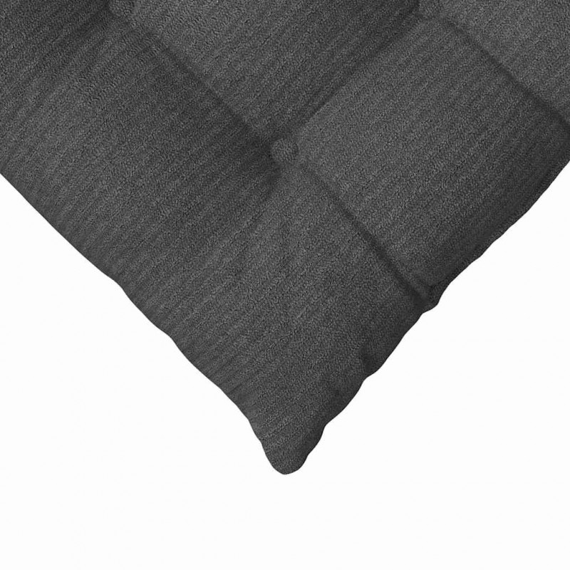 Poduszki na siedziska 4 pcs Ciemnoszary 40 x 40 x 6 cm