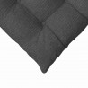Poduszki na siedziska 4 pcs Ciemnoszary 40 x 40 x 6 cm