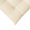 Poduszki na siedziska 4 pcs Kremowy 40 x 40 x 6 cm