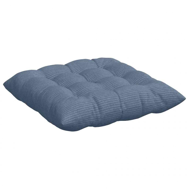 Poduszki na siedziska 4 pcs Niebieski 40 x 40 x 6 cm