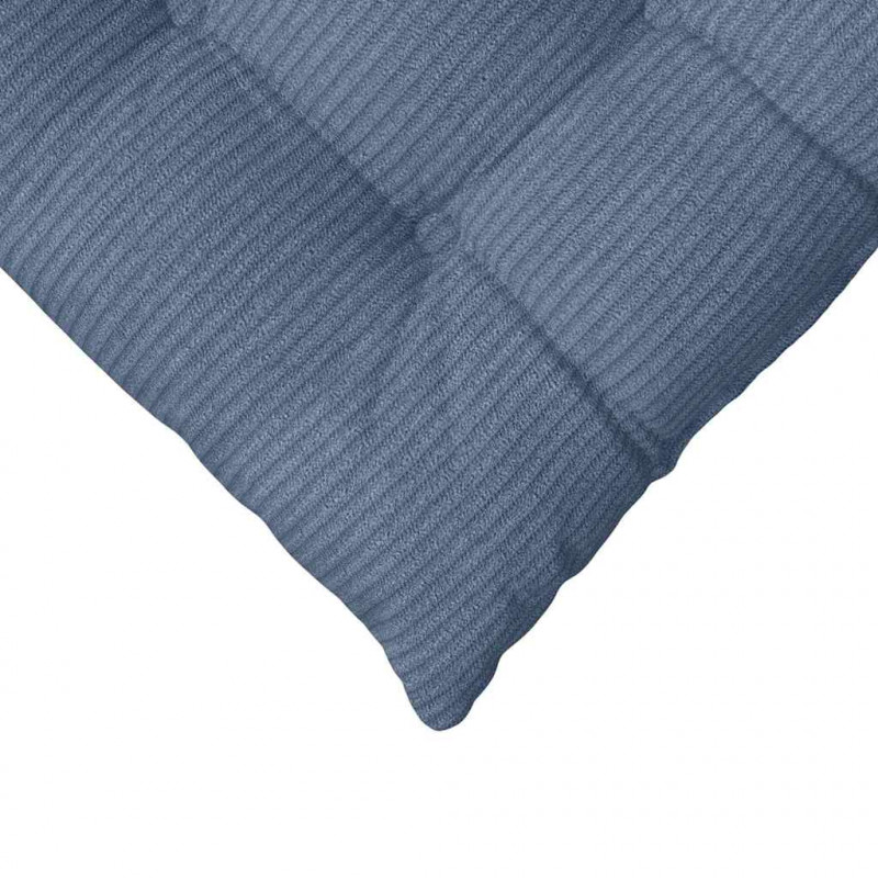 Poduszki na siedziska 4 pcs Niebieski 40 x 40 x 6 cm