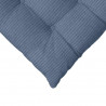Poduszki na siedziska 4 pcs Niebieski 40 x 40 x 6 cm