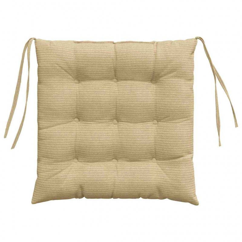Poduszki na siedziska 4 pcs Szary zielony 40 x 40 x 6 cm