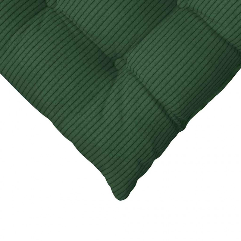 Poduszki na siedziska 4 pcs Ciemna zieleń 40 x 40 x 6 cm