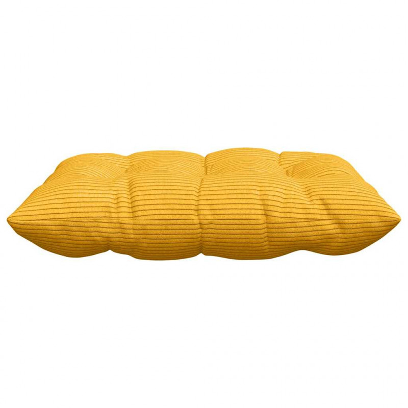 Poduszki na siedziska 4 pcs Jasnożółty 40 x 40 x 6 cm