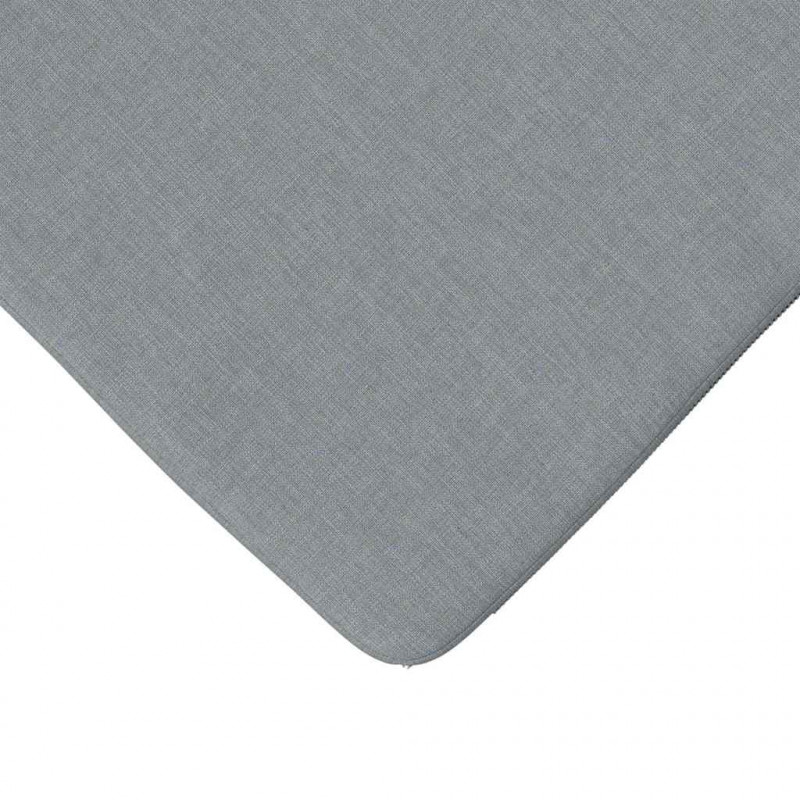 Poduszki na siedziska 4 pcs Jasnoszary 40 x 40 x 3 cm tkanina