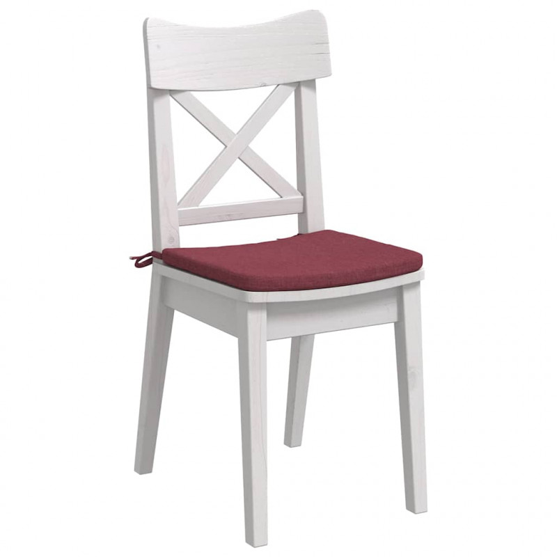 Poduszki na siedziska 4 pcs Czerwone wino 40 x 40 x 3 cm