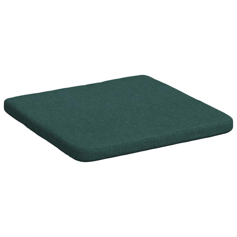 Poduszki na siedziska 4 pcs Ciemna zieleń 40 x 40 x 3 cm