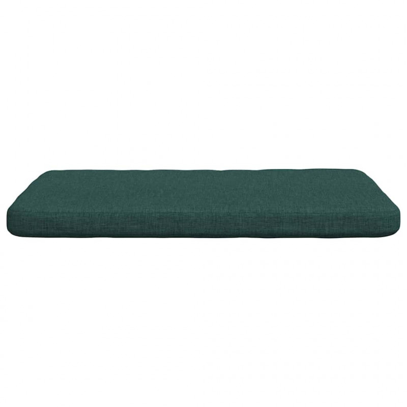 Poduszki na siedziska 4 pcs Ciemna zieleń 40 x 40 x 3 cm