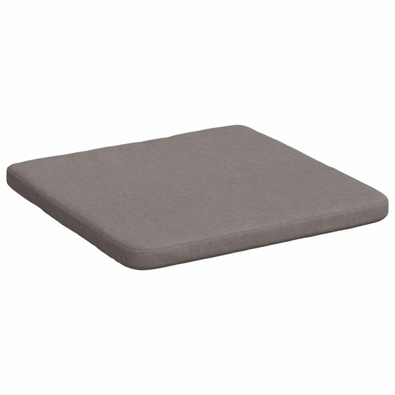 Poduszki na siedziska 4 pcs Ciemnoszary 40 x 40 x 3 cm tkanina