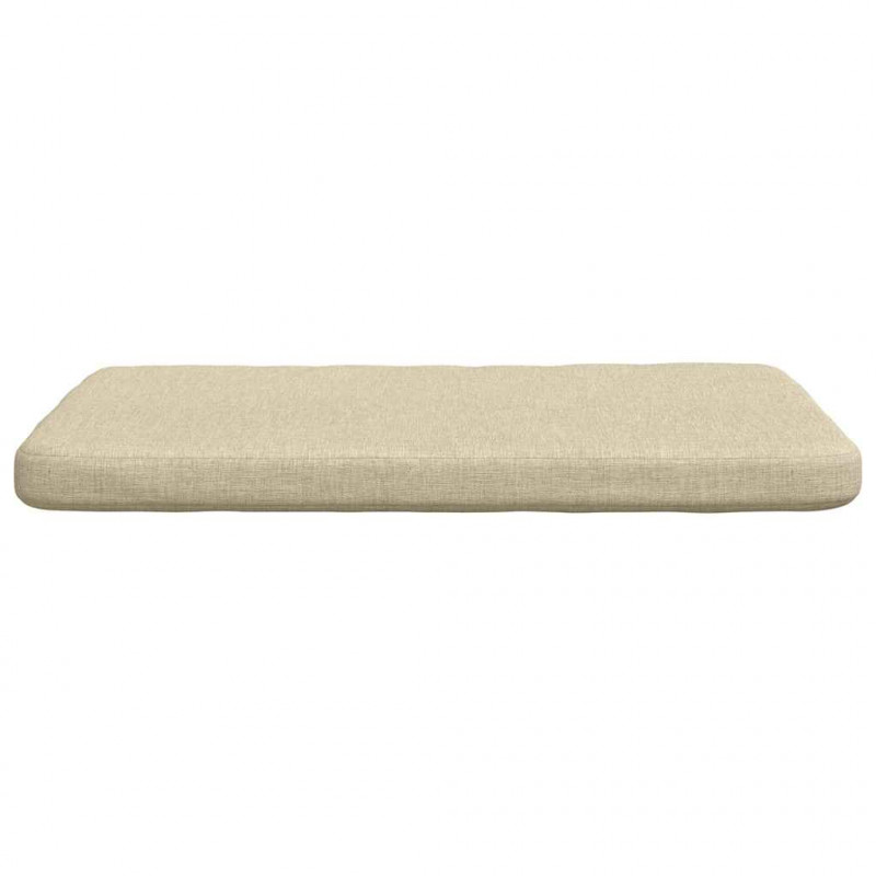 Poduszki na siedziska 4 pcs Kremowy 40 x 40 x 3 cm tkanina