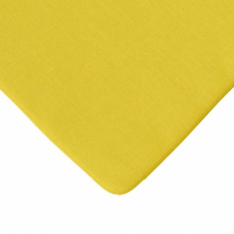 Poduszki na siedziska 4 pcs Jasnożółty 40 x 40 x 3 cm tkanina