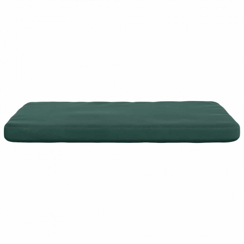 Poduszki na siedziska 4 pcs Ciemna zieleń 40 x 40 x 3 cm