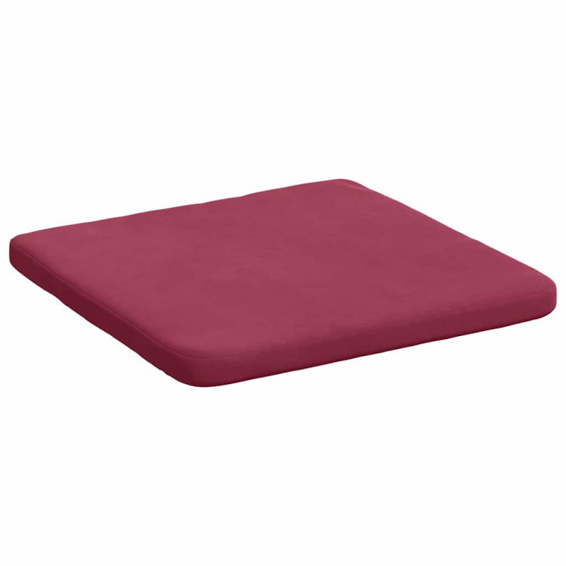 Poduszki na siedziska 4 pcs Czerwone wino 40 x 40 x 3 cm