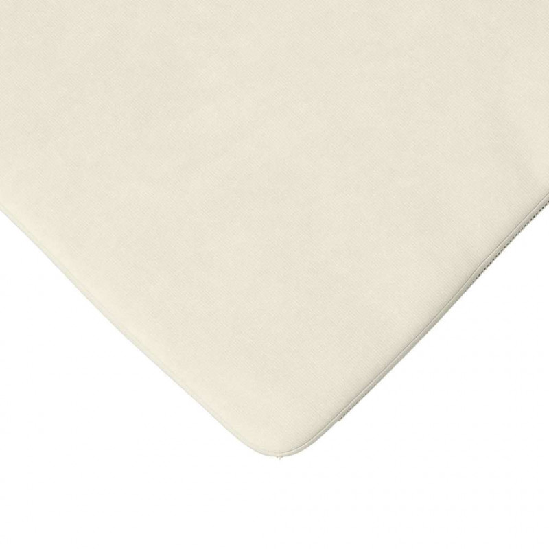 Poduszki na siedziska 4 pcs Kremowy 40 x 40 x 3 cm Aksamit