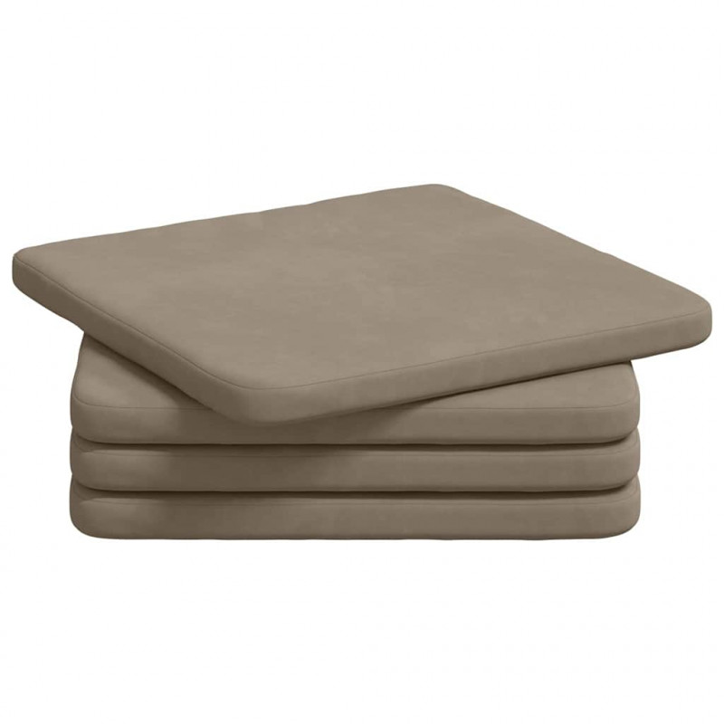 Poduszki na siedziska 4 pcs Ciemnoszary 40 x 40 x 3 cm