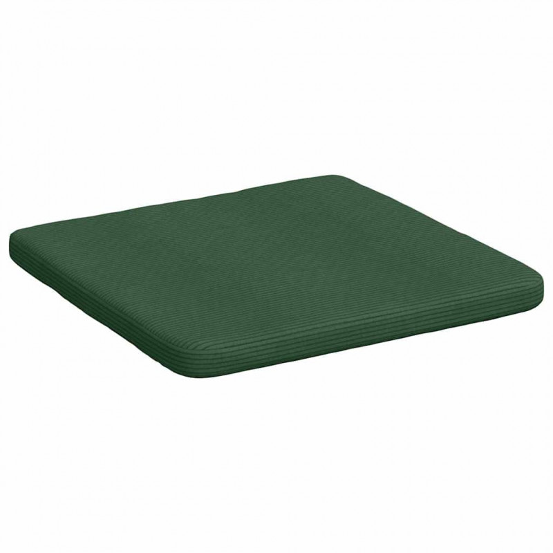 Poduszki na siedziska 4 pcs Ciemna zieleń 40 x 40 x 3 cm