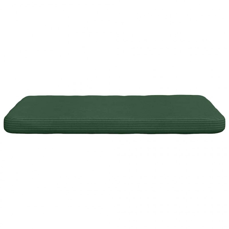 Poduszki na siedziska 4 pcs Ciemna zieleń 40 x 40 x 3 cm